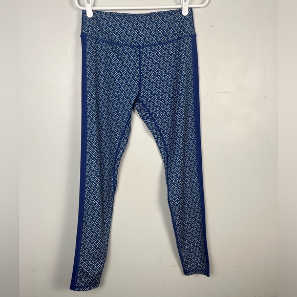 J.McLaughlin Blue Lottie Leggings navy ripple pattern size medium - Picture 4 of 5